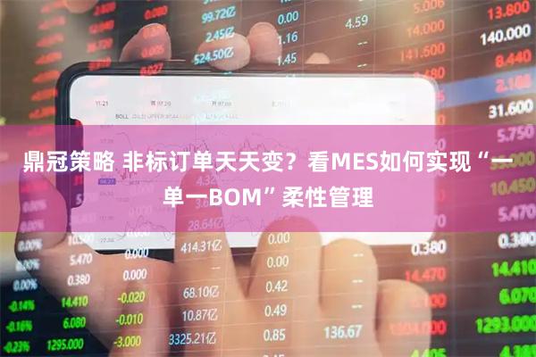 鼎冠策略 非标订单天天变？看MES如何实现“一单一BOM”柔性管理